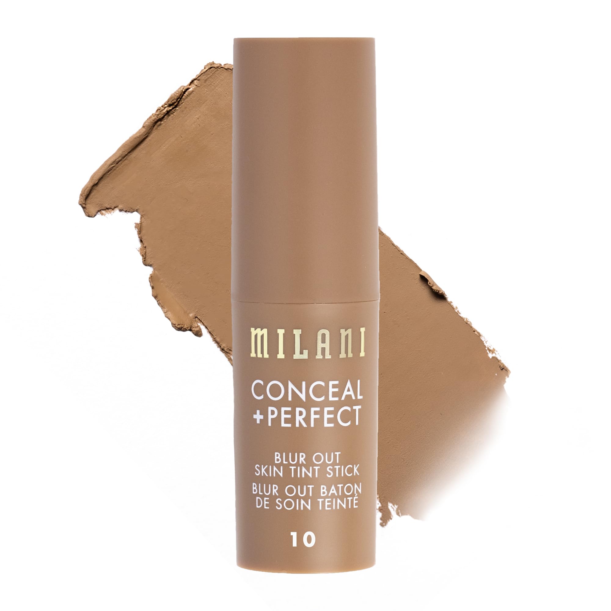 Milani Conceal + Perfect Blur Out Skin Tint Stick - Light to Medium Coverage Tinted Moisturizer Stick with Vitamin C & E - Soft Matte, Pore Blurring Natural Finish 07-Light Medium Neutral